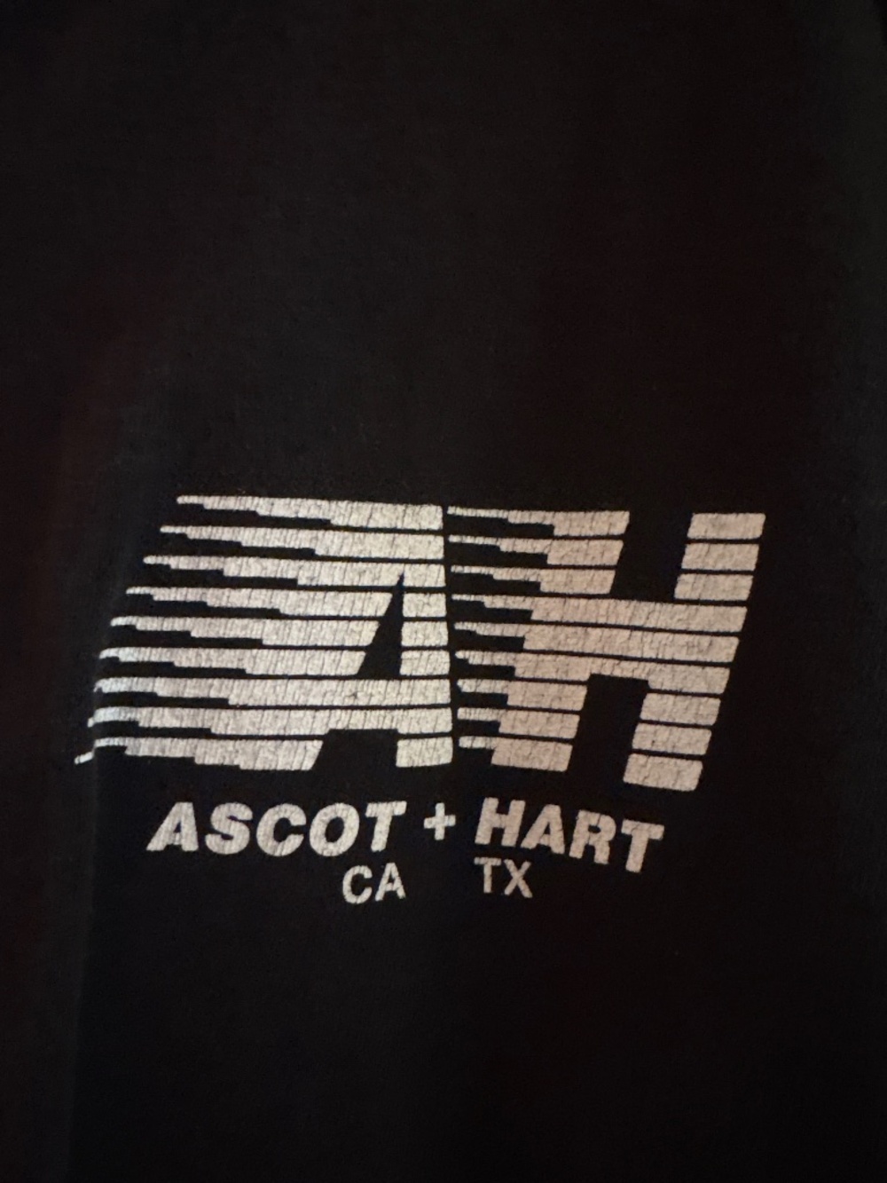 Ascot + Hart black tee